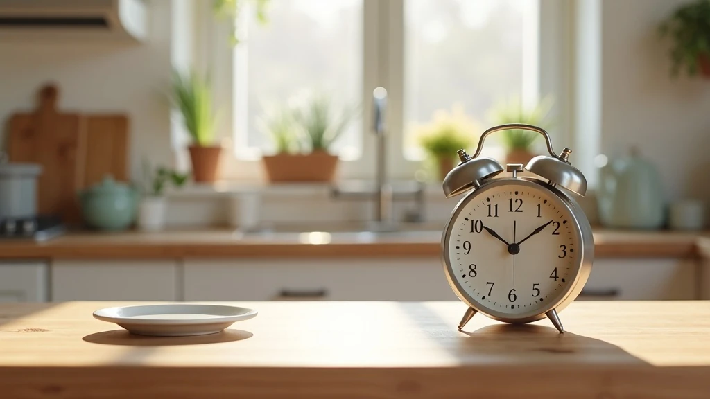 Üres tányér reggeli óra