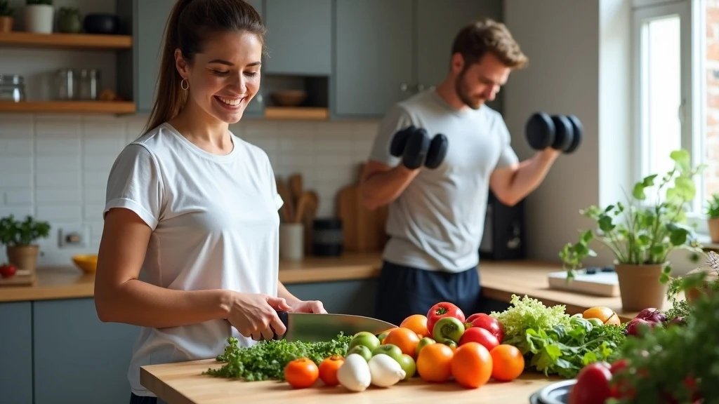 Diétázó nő és edző férfi