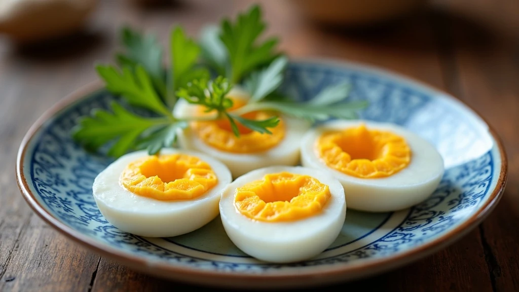 Száznapos tojás porcelán tálban