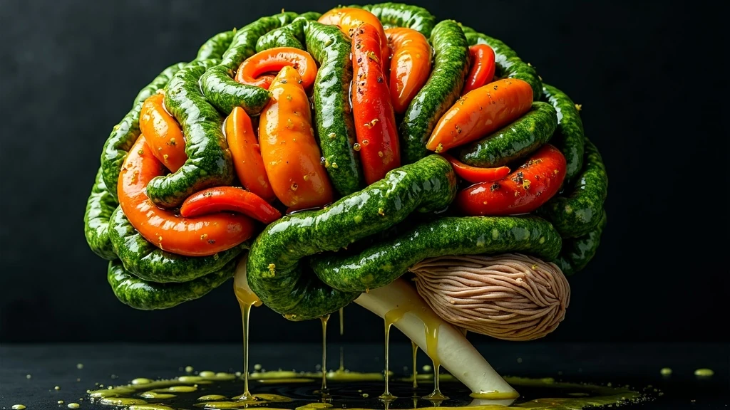 Zöldségből formált agy