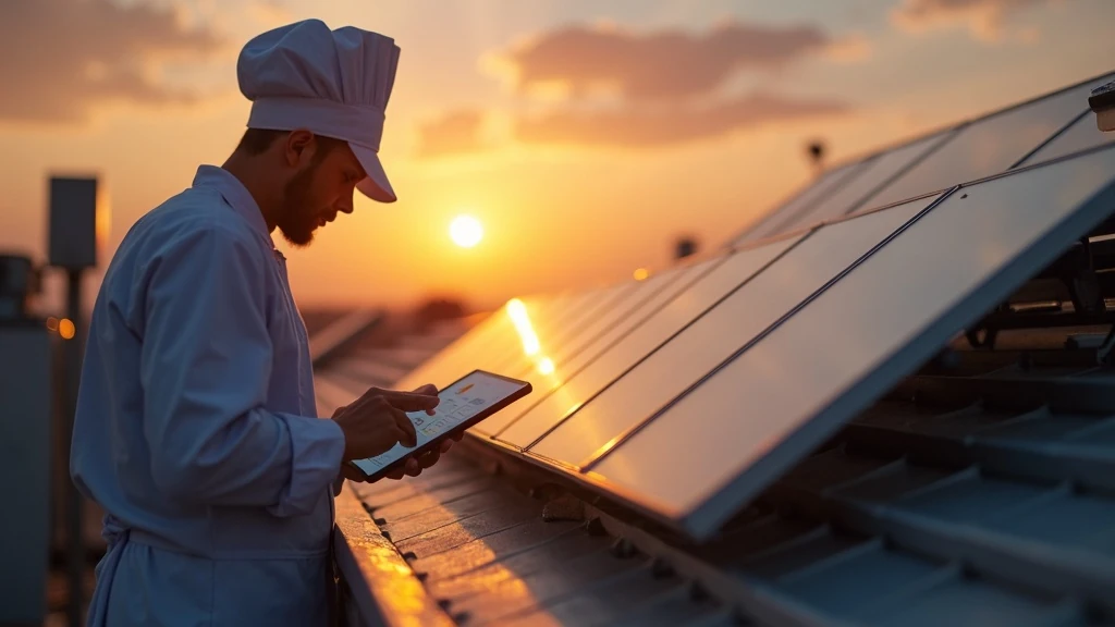 Napelem felett konyhai naplemente