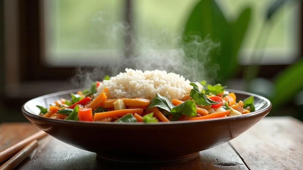 Gőzölgő jázmin rizs