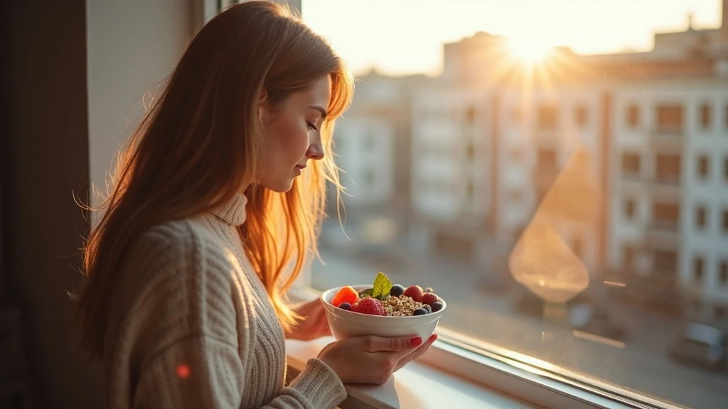 Fényben úszó egészséges reggeli