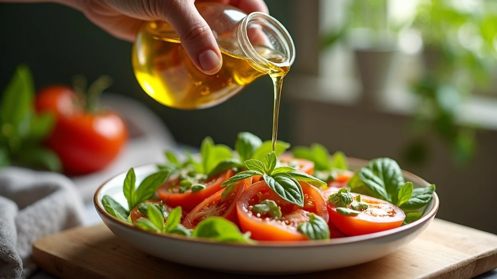 Olívaolaj friss salátára
