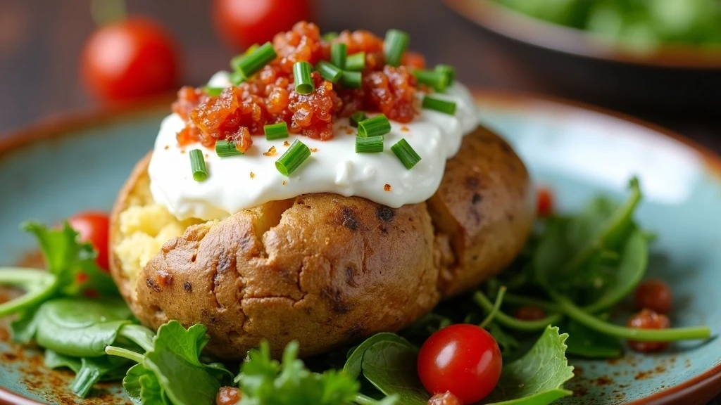 Egészséges feltétes burgonya